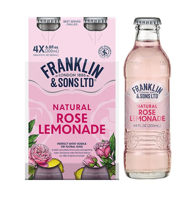 Natural Rose Lemonade | Franklin & Sons