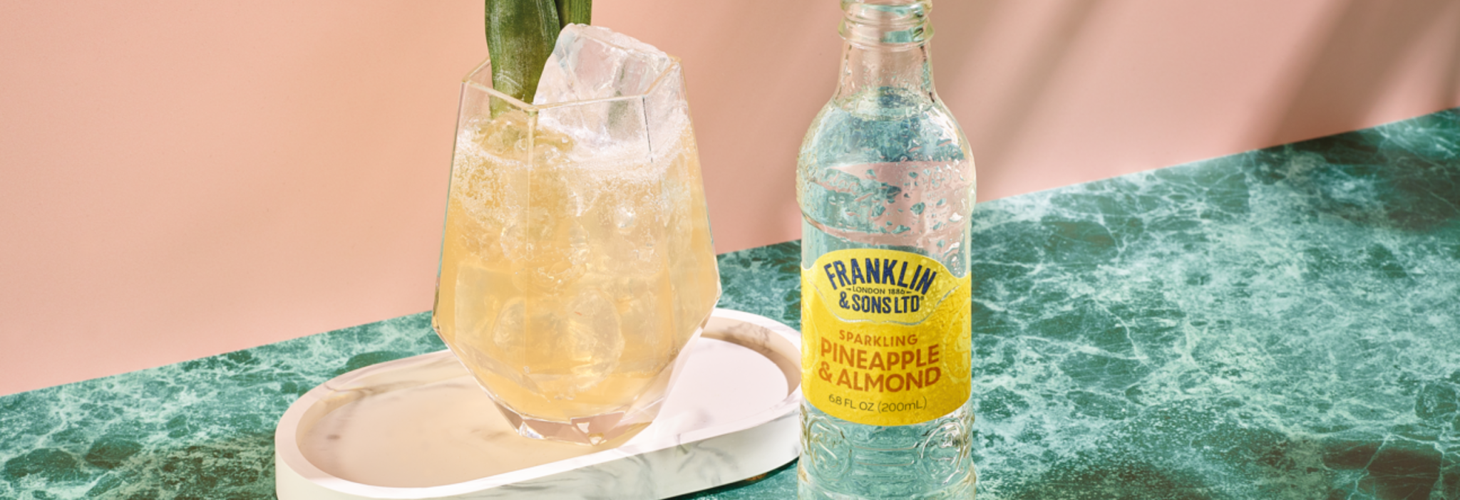 Franklin & Sons Pineapple Crush cocktail with Pineapple & Almond Soda